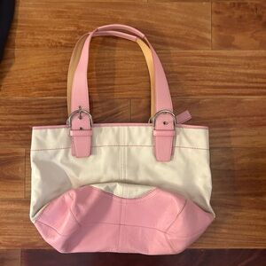 Vintage Coach Bubblegum Pink Tote